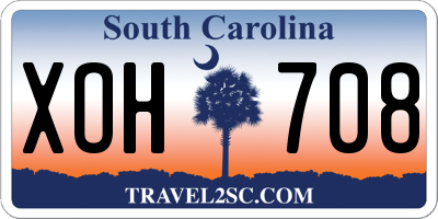 SC license plate XOH708
