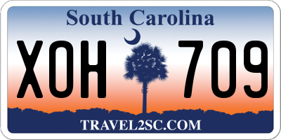 SC license plate XOH709
