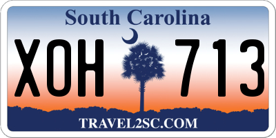 SC license plate XOH713
