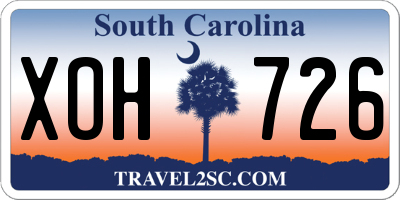 SC license plate XOH726