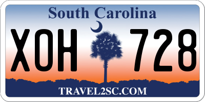 SC license plate XOH728