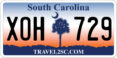 SC license plate XOH729