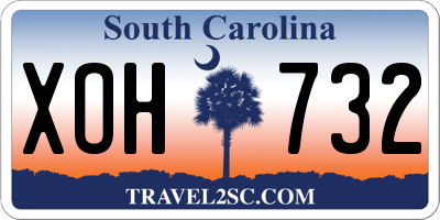 SC license plate XOH732
