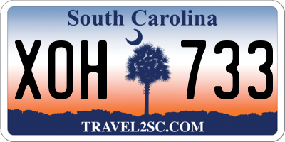 SC license plate XOH733