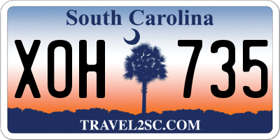 SC license plate XOH735