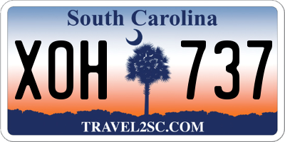SC license plate XOH737