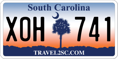 SC license plate XOH741