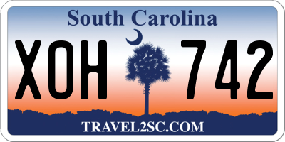 SC license plate XOH742