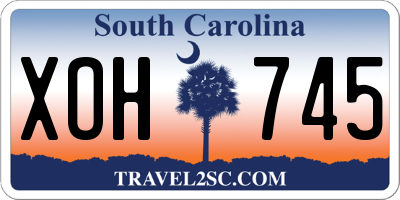 SC license plate XOH745