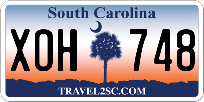 SC license plate XOH748