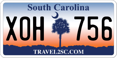 SC license plate XOH756