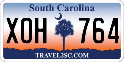 SC license plate XOH764