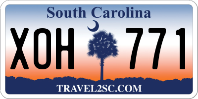 SC license plate XOH771