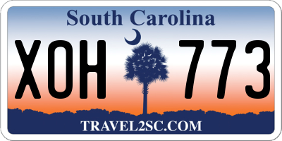 SC license plate XOH773