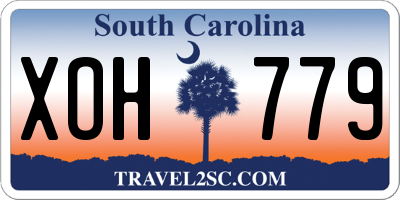 SC license plate XOH779