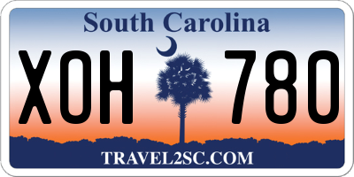 SC license plate XOH780