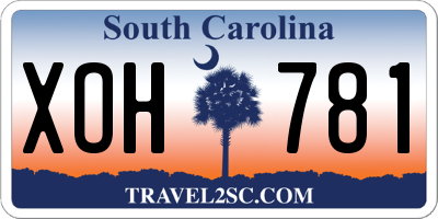 SC license plate XOH781