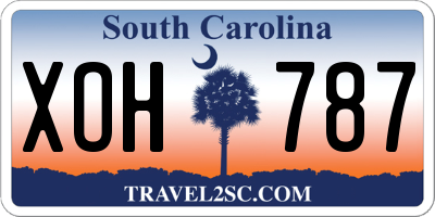 SC license plate XOH787