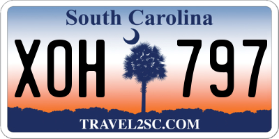SC license plate XOH797