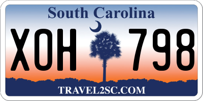 SC license plate XOH798