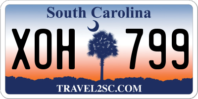 SC license plate XOH799