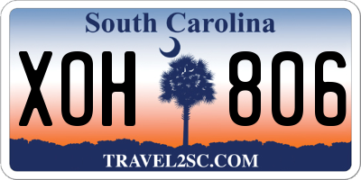 SC license plate XOH806