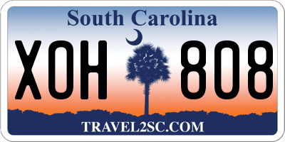 SC license plate XOH808