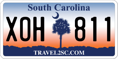 SC license plate XOH811