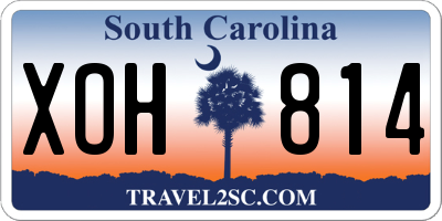 SC license plate XOH814