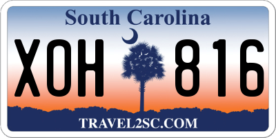 SC license plate XOH816