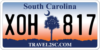 SC license plate XOH817