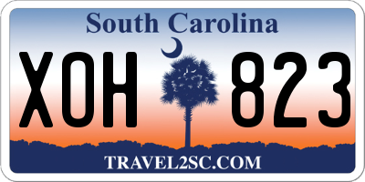 SC license plate XOH823