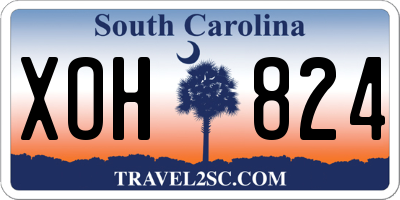 SC license plate XOH824