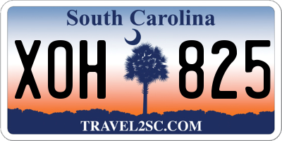 SC license plate XOH825