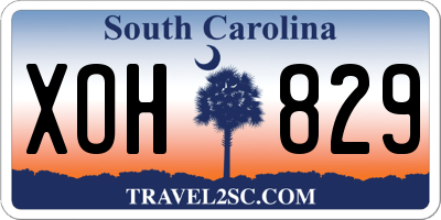 SC license plate XOH829