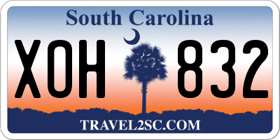SC license plate XOH832