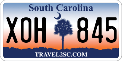 SC license plate XOH845