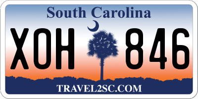 SC license plate XOH846