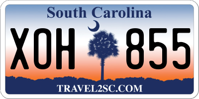 SC license plate XOH855