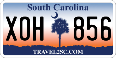 SC license plate XOH856