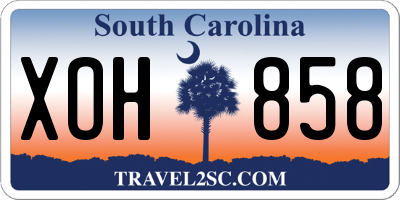 SC license plate XOH858