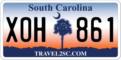 SC license plate XOH861