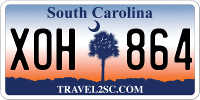 SC license plate XOH864