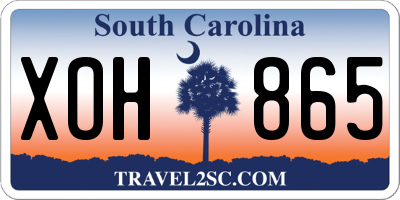 SC license plate XOH865