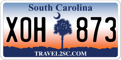 SC license plate XOH873