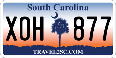 SC license plate XOH877