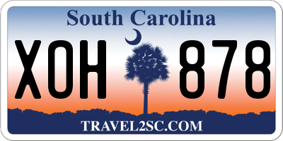 SC license plate XOH878