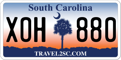SC license plate XOH880