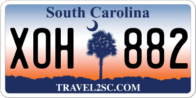 SC license plate XOH882