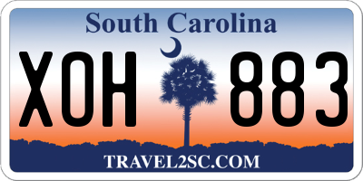 SC license plate XOH883